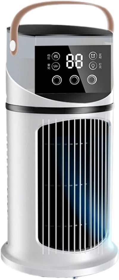 Persoonlijke Ventilator - Mini Air Cooler - Persoonlijke Koeling - Verstelbare Snelheid - 177 x 214 x 177 cm - Veelkleurig