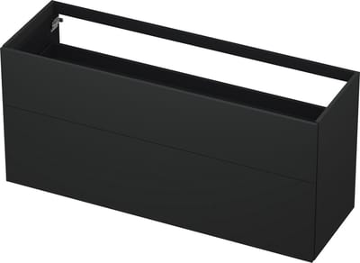 INK wastafelonderkast 2 laden greeploos push to open gelakt 140x45x65cm, mat antraciet