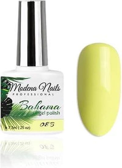 Modena Nails Gellak Bahama - B08 7,3ml. - Groen/Geel - Glanzend - Gel nagellak - Gel nagellak