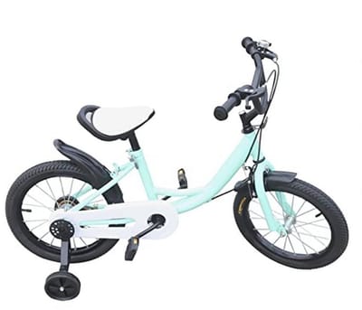 16 inch Kinderfiets voor Kinderen van 5-8 jaar met Afneembare Stabilisatoren, Verstelbare Zitting en Kettingkast