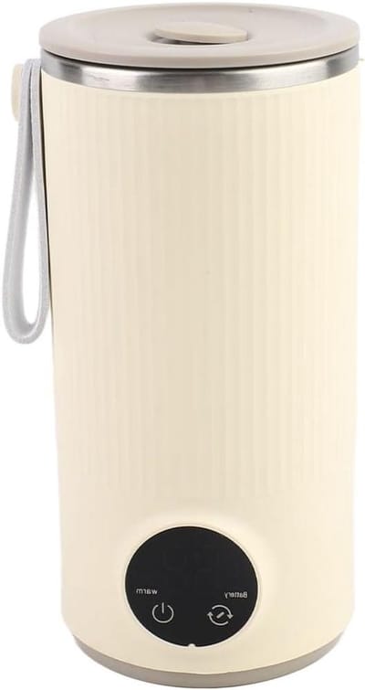 Draagbare Waterkoker - Reis Waterkoker - Onderweg Warme Drank - Snelle Verwarming 55°C - 400 Ml Capaciteit - Zwart