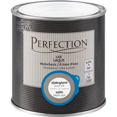 Perfection Houtlak - Zijdeglans - Puur Wit - 375ml