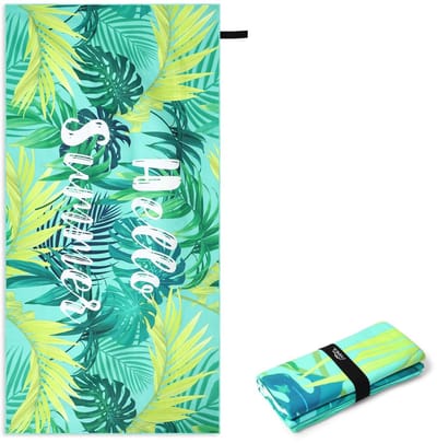 Dailygoods- Strandhanddoek XXL - Microvezel - Lichtgewicht - Sneldrogend - Zandbestendig - Geschikt voor strand/gym/reizen - Badhanddoek