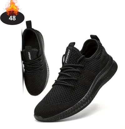 Livano Schoenen Heren - Sneakers - Comfortabel - Sportief - Casual - Volwassen - Zwart - Maat 48