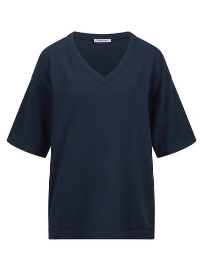 Trui V-hals Van Peter Hahn blauw