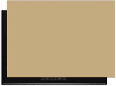 KitchenArt - Champagne Glow – Inductie Beschermer - 83x51.5 cm - Kookplaat Beschermer - Luxe Afdekplaat Inductieplaat - Anti-slip & Oprolbaar - Beschermmat Inductiekookplaat