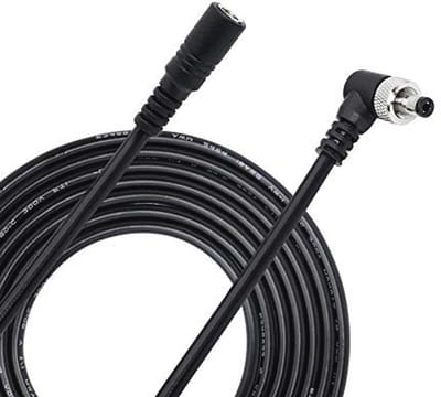 3M DC 90 Graden L-Vormige Haakse Stekker Naar Bus Aansluitkabel 18AWG Voor 5V/12V Voedingsadapter