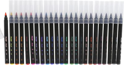 Set Viltstiften Milan Penseel 24 Onderdelen Multicolour