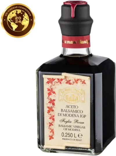 La Vecchia Dispensa - Balsamico Azijn Red Label – 250ml – Balsamico di Modena – Lage Dichtheid – P.G.I. Gecertificeerd