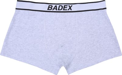 Grijze katoenen herenboxershort BADEX