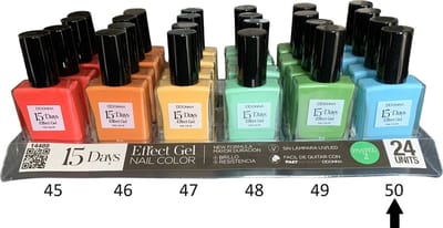 D'Donna - 15-Days Effect Gel Nagellak PASTEL 2 - Warm Licht Blauw - 1 Flesje met 16 ml. inhoud - Nummer 50