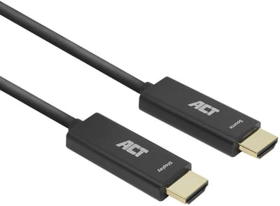 ACT 15 meter HDMI Premium High Speed 4K Active Optical Cable v2.0 LSZH HDMI-A male - HDMI-A male AK3889