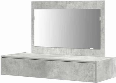 Toilettafel - Kaptafel Make-uptafel - Slaapkamer Organisatie - Modern Design - 100 x 40 x 70 cm - Grijs
