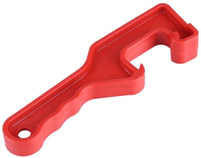 Allecto - Dekselopener - Emmeropener - Handig gereedschap voor thuiskantoor en garage - Rood - Kunststof - Eenvoudig te gebruiken - Geschikt voor e...
