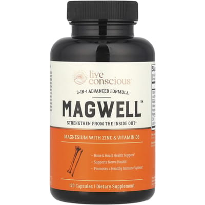 Live Conscious, MagWell, Formule Avancée 3-en-1, 120 Gélules