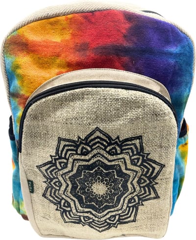 Tiedye Hemp Grote Rugzak - Mandala