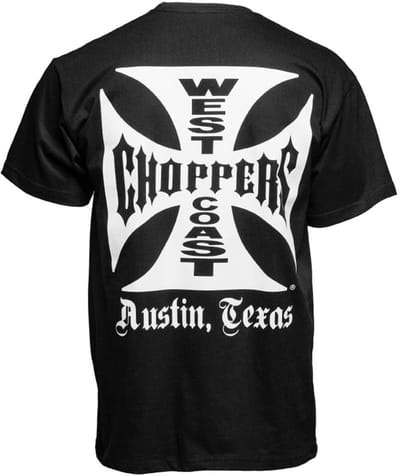 WCC West Coast Choppers Herren T-Shirt Og Classic Atx Tee WCCTS0006ZW Black-S