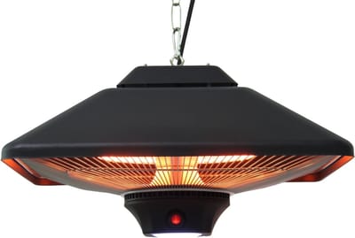 Terrasverwarmer met afstandbediening - Heater - Terrasheater - 2000 Watt - Zwart