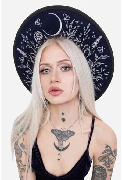 Restyle - STELLAR GLOW Fedora hoed - Donkerblauw