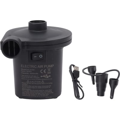 Pompe à air électrique 50W Haute efficacité Faible bruit Pompe de gonflage pour Kayak Gonflable Matelas Lit black