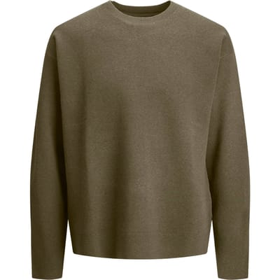 Jack & Jones - Heren Trui Bradfort Knit Crew Neck - Groen - Maat XL