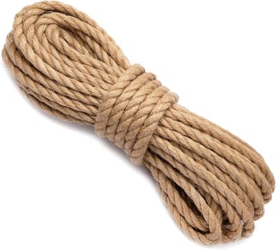 Duurzame Jute Touw van 8mm x 25m voor Tuinieren, Knutselen en Decoratie