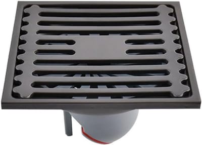 Vierkante RVS Vloerafvoer voor Douche en Buiten - 10x10 cm met Geurremmer