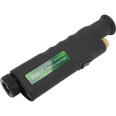 Microscope à fibre optique 200X 400X grossissant inspection d'extrémité de câble connecteur outil à main