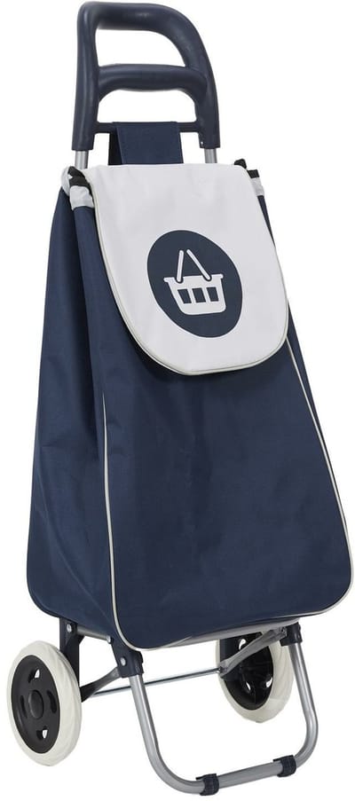 Benson Boodschappentrolley Wheeled - donkerblauw - 96 x 34 x 30 cm - 50 liter - met standaard
