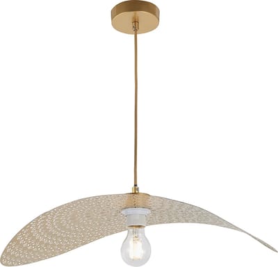 Olucia - SIENNA - Hanglamp - Messing - Vorm: Rechthoek