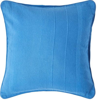 Homescapes Rajput katoenen kussenhoes, blauw, 45 x 45 cm