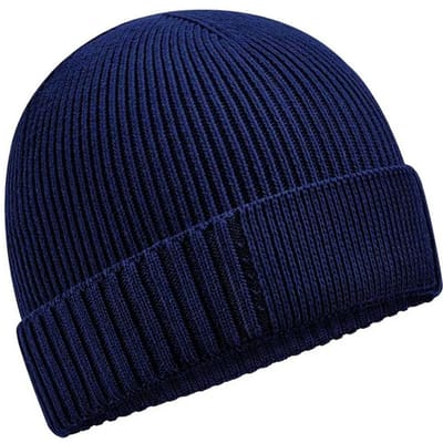 Beechfield Organic Cotton Engineered Patch muts (Marine Oxford)