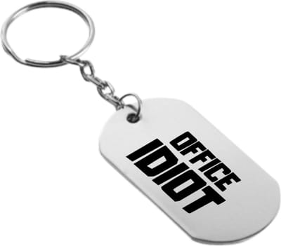 Akyol - kantoor idoot sleutelhanger - Idioot - familie collega - cadeau - 54 x 29mm