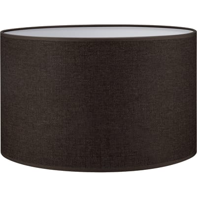 Home Sweet Home Lampenkap Canvas cilinder - van stof - donkerbruin - Moderne stoffen Lampenkap - 35/35/21cm - E27 lamphouder - voor vloerlamp,