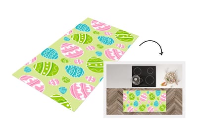 Keukenloper - Loper keuken - Paasei - Patronen - Pasen - 120x60 cm - Keukenloper vinyl
