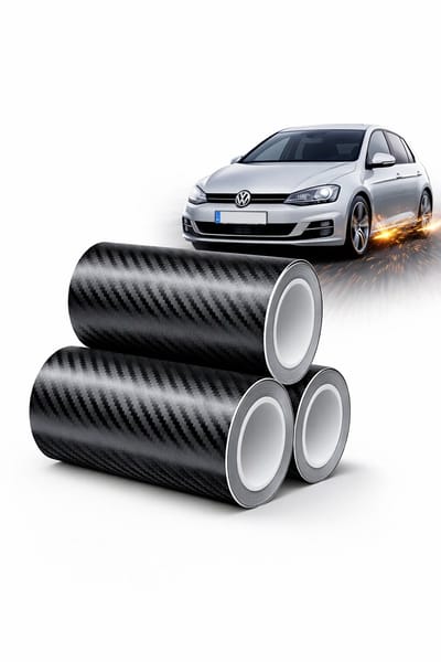 Dutchers Carbon Folie Auto 8,7 Meter – Beschermstrip Deur Dorpel – Krasbestendig – Auto Wrap Carbon – 3 Rollen 10cm x 2,9m
