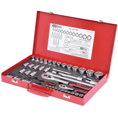 KS Tools 1/4"+1/2" dopsleutelset 52-dlg 917.4052