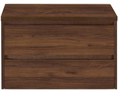 Dante Badmeubelset 80 cm - Walnoot - Wastafelbovenblad