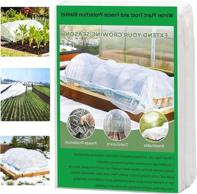Planten Vliesdoek - Vorstbescherming Tuin - Bescherming Planten - Waterdoorlatend Ademend - 3 x 3 meter - Wit