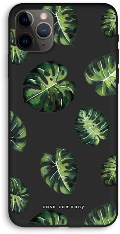 Case Company® - Hoesje geschikt voor iPhone 11 Pro Max hoesje - Tropische bladeren - Biologisch Afbreekbaar Telefoonhoesje - Bescherming alle Kanten en Schermrand