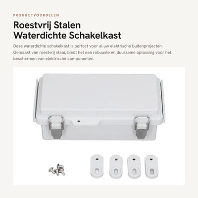 Dailygoods - Roestvrij Stalen Waterdichte Schakelkast voor Elektrische Projecten