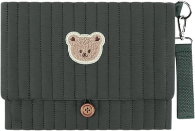 Leuke Beer Luiertas - Baby Organizer - Baby Verzorgen - Met Doekjes Pocket - 19 x 24 cm - Niet gespecificeerd