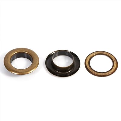 20 Sets Brons Zwart Goud Ronde Zeilringen Hande Knutsels Accessoires 14mm 12mm