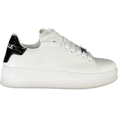 Gaelle Paris Witte Polyurethaan Dames Sneakers