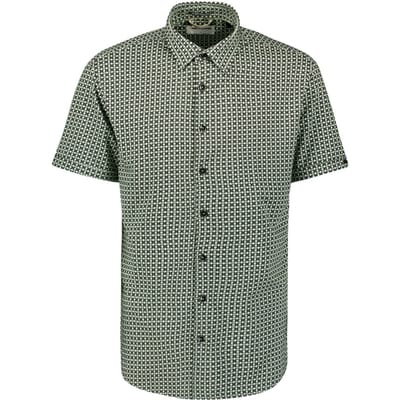 No Excess Shirt Short Sleeve Jersey Allover Printed Dark Moss Size: XXL | Casual Shirts Outlet | Heren | Groen