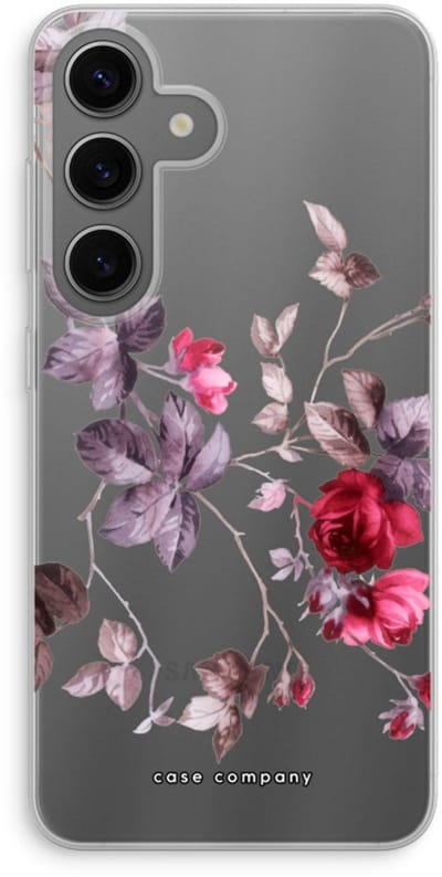 Case Company® - Hoesje geschikt voor Samsung Galaxy S24 hoesje - Mooie bloemen - Soft Cover Telefoonhoesje - Bescherming aan alle Kanten en Schermrand