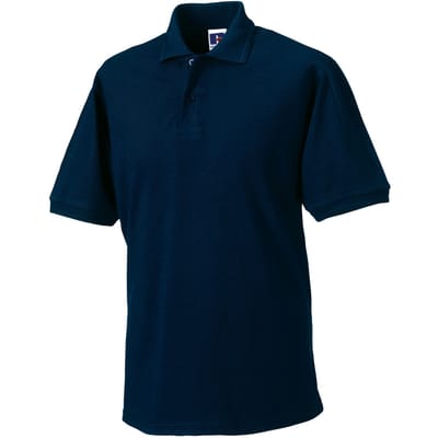 Russell Heren Polycotton Pique Slijtvast Poloshirt (Franse marine)