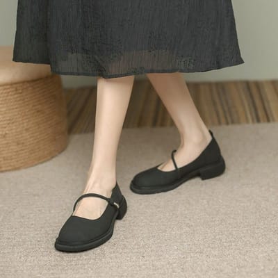 Retro Mary Jane Geurschoenen Sandalen Zomer Dames Mode Comfortabel Nieuwe Schoenen met Ronde Neus. 40
