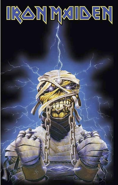 Iron Maiden Textiel Poster Flag Powerslave Multicolours
