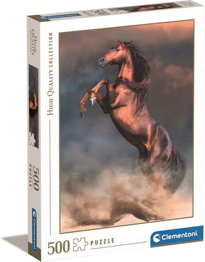 Clementoni - Puzzel - 500 Stukjes - Wild Red Stallion - Puzzel Voor Volwassenen - High Quality Collection